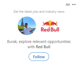 Linkedin Takipçi Reklamı Follower Ad